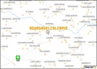 map of Aguada del Calvario