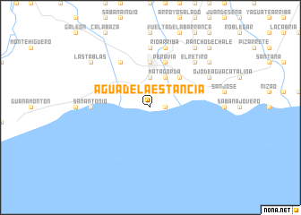 map of Agua de La Estancia