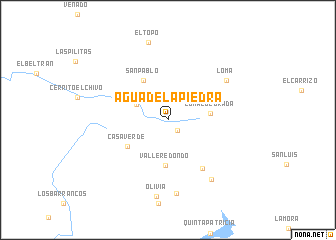 map of Agua de la Piedra