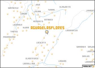 map of Agua de Las Flores