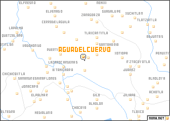 map of Agua del Cuervo