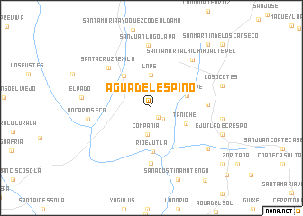 map of Agua del Espino