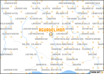 map of Agua de Limón