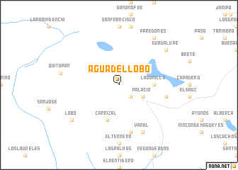 map of Agua del Lobo