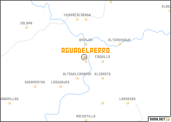 map of Agua del Perro