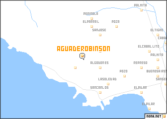 map of Agua de Robinson