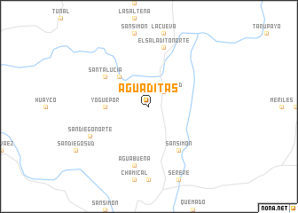 map of Aguaditas