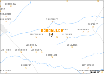 map of Agua Dulce