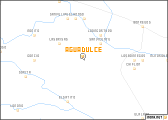 map of Agua Dulce