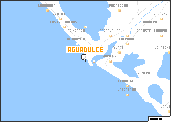 map of Agua Dulce