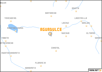 map of Agua Dulce