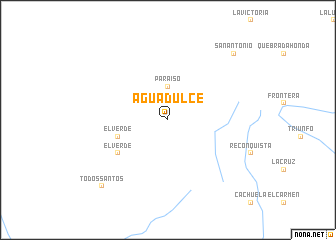 map of Agua Dulce