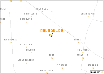 map of Agua Dulce