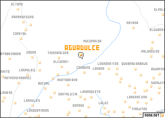 map of Agua Dulce