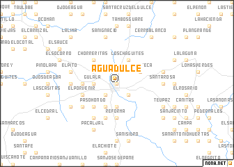 map of Agua Dulce