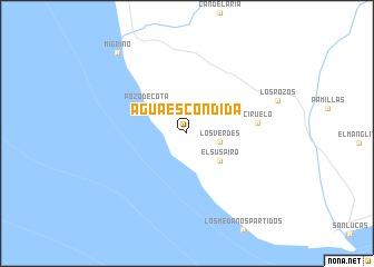 map of Agua Escondida