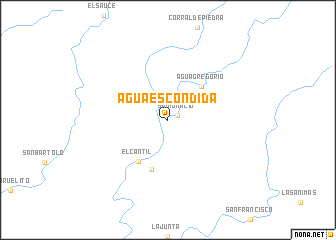 map of Agua Escondida