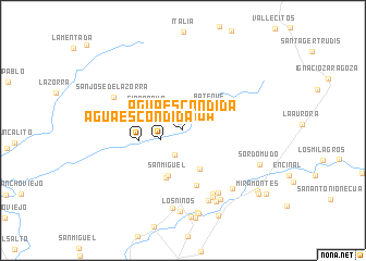 map of Agua Escondida