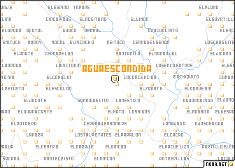 map of Agua Escondida