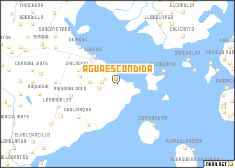 map of Agua Escondida