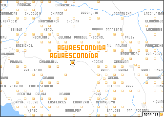 map of Agua Escondida