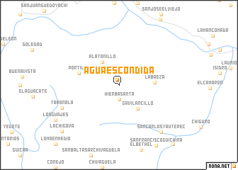 map of Agua Escondida