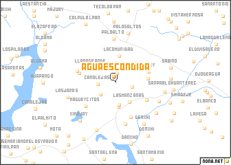 map of Agua Escondida