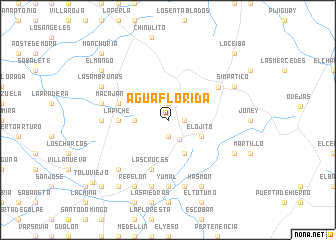 map of Aguaflorida