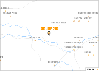 map of Água Fria