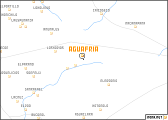 map of Agua Fría