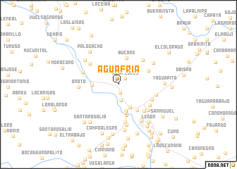 map of Agua Fría