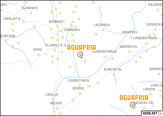 map of Agua Fría