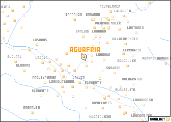 map of Agua Fría