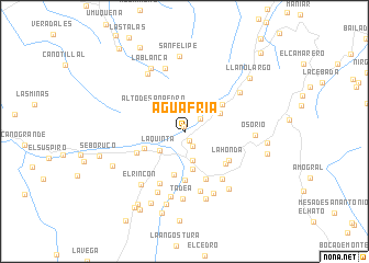 map of Agua Fría