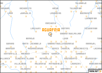 map of Agua Fría