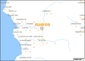 map of Agua Fría