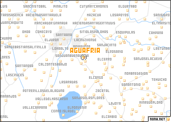 map of Agua Fría