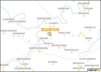 map of Agua Fría