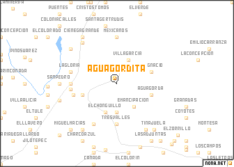 map of Agua Gordita