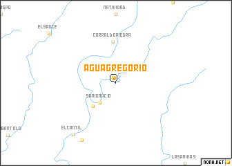 map of Agua Gregorio