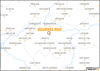 map of Agua Helada