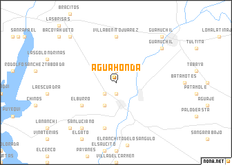 map of Agua Honda