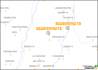 map of Aguairendita