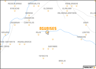 map of Aguaises