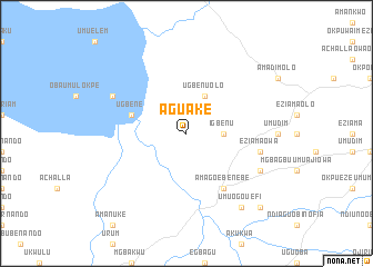 map of Aguake