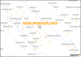 map of Agua Larga de Dolores