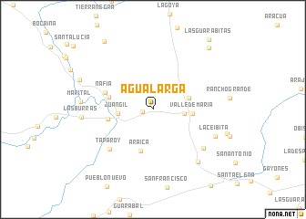 map of Agua Larga