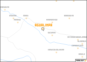 map of Água Limpa