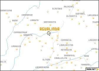 map of Agua Linda