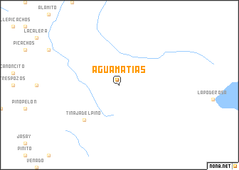 map of Agua Matías